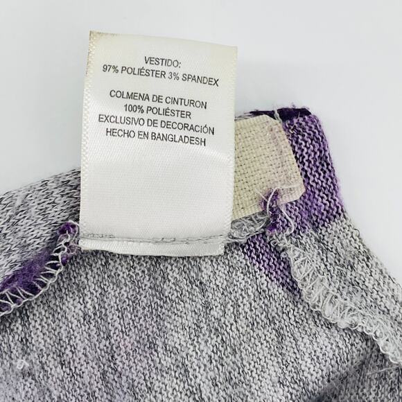 What A Doll Grey/Gray Dress with Purple Polka Dots and Bow for 18 inch Dolls GUC - Picture 8 of 11